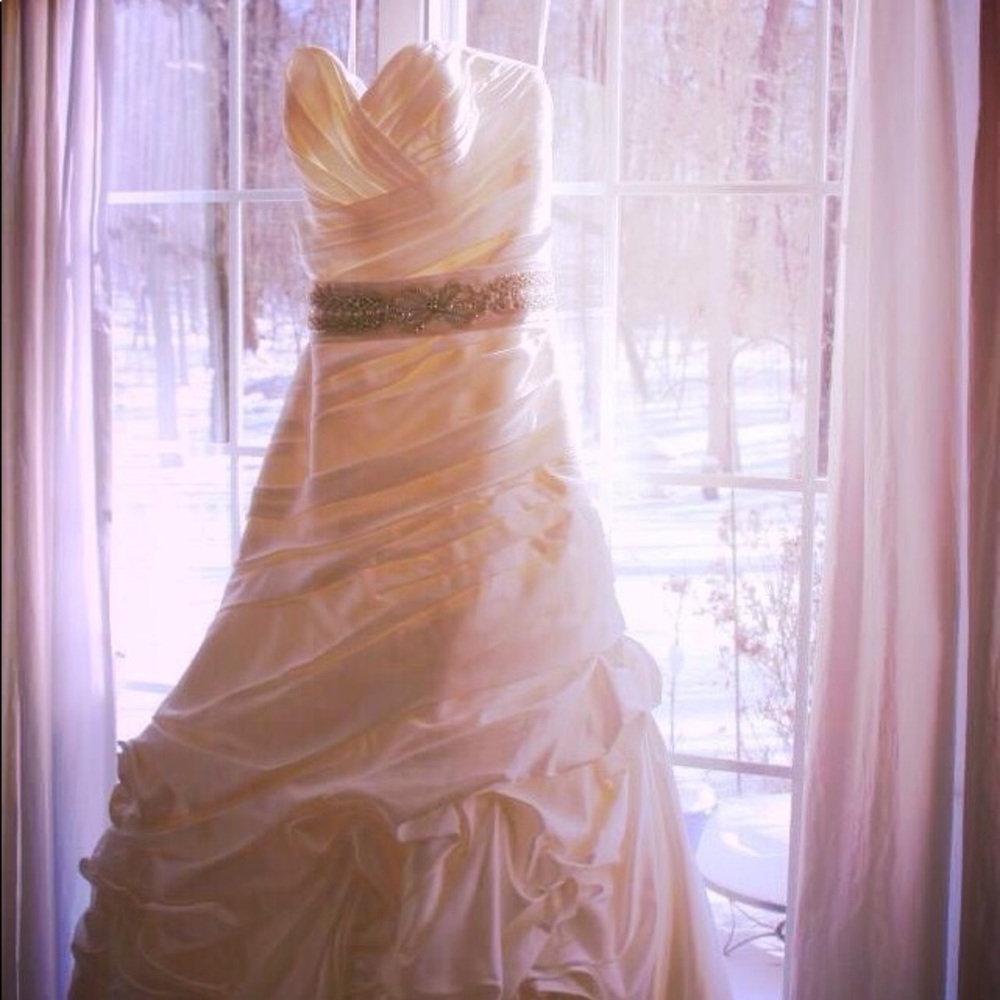 Sweetheart 14 16 ivory fit n flare wedding dress